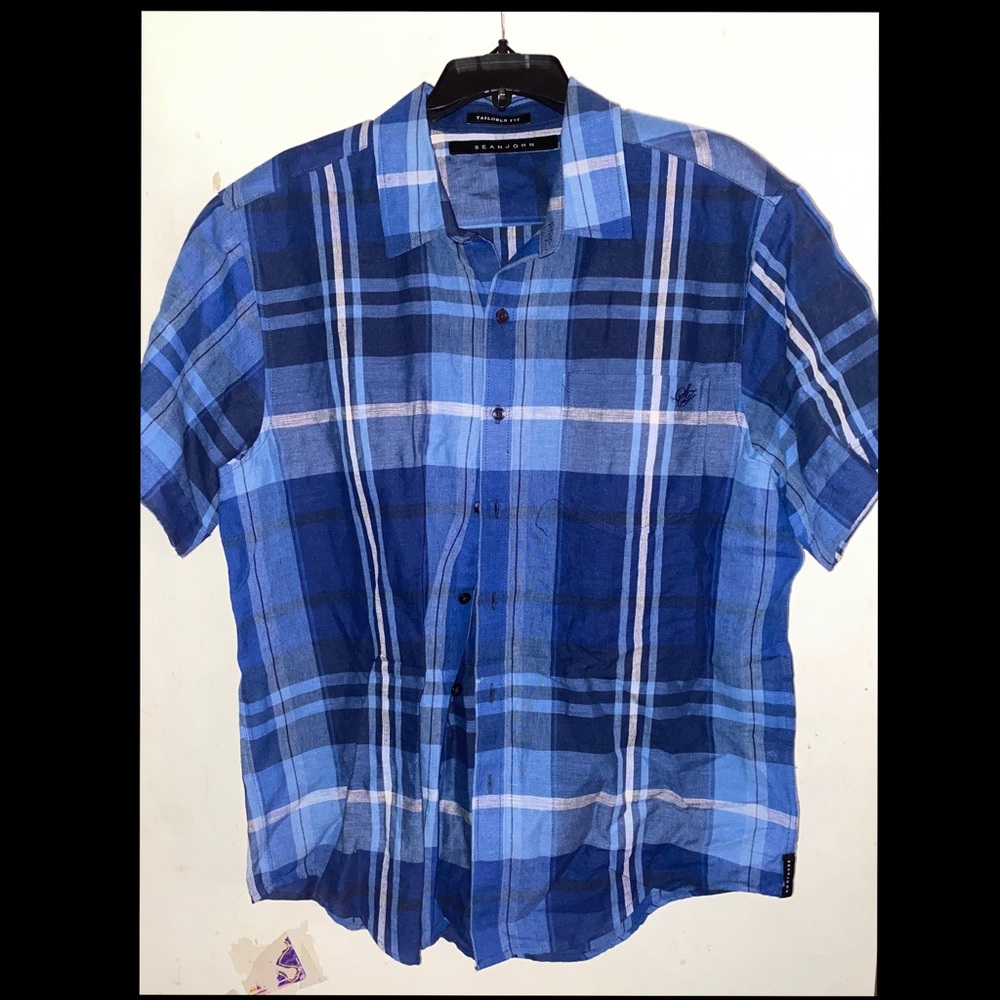 Sean John blue shirt